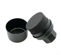 Éponge à main pour épilation des pneus de voiture avec design incurvé et matériau pour un nettoyage efficace (bouche plate noire)