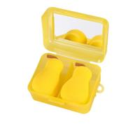 Éponge à Maquillage en Mousse, Poire jaune à manche | Conception fruitée, Applicateur poudre, Rangement hygiénique, Pour les urs