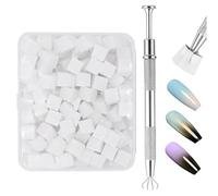 Éponge à Ongles Acrylique - 200 Éponges à Ongles en Gel avec Stylet Préhensif - Outil de Manucure pour Art du Nail Mixage pour Femme Famille Amies Mère Petite Amie