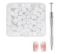 Éponge à ongles acryliques Art manucure polissage dégradé motifs d'ongles | 200 Pièces Éponges À Ongles Douces, Stylo Préhension pour Elle, Femmes, Épouse, Copine, Maman, Sœur, Fille,