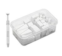 Éponge à ongles blanche Fournitures pour salon de manucure | Mini Éponges De Mélange À Ongles Pour Débutantes Et Femmes, Entraînement À Domicile, Salon, Fête, Vacances Et Maison