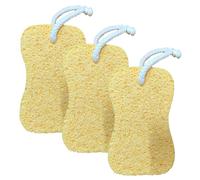 Éponge à pulpe de bois, éponges à broussailles de cuisine, épurateur de broussailles de nettoyage, 3 pièces, coton en pâte de bois, outil de nettoyage polyvalent, idéal pour le lavage de lave-vaissell