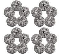 Éponge à Récurer,BESTZY 20 pièces Spirale à Récurer Fil d'acier Nettoyer 4cm de Diamètre pour Outils de Nettoyage de Cuisine