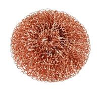 Éponge à récurer en cuivre, boule de nettoyage de cuisine, 8 x 8 cm, système de métallique anti-rayures avec design de dégraissage robuste, de nettoyage robuste, élimination des taches