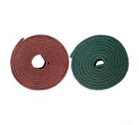 Éponge à récurer en émeri pour le nettoyage de la cuisine, 5,7 m x 7 cm et 6 m x 7,5 cm, brosse abrasive avec nylon et émeri, vert ou rouge (vert, 5,7 m x 7 cm)