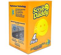 Éponge à Récurer - WOODOURS - Scrub Daddy - Anti-rayure - Flextexture - Jaune - Lot de 4