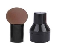 Éponge à Tête de Champignon, éponge de beauté de Maquillage Douce pour la Peau, Confortable à Saisir, éponge Cosmétique Humide et Sèche avec éponge pour Crème BB pour Correcteur pour Fille (Café)