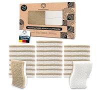 Éponge à vaisselle durable - Éponge de cuisine biodégradable - Éponge naturelle respectueuse de l'environnement (24)