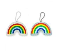 Éponge à vaisselle - KIKKERLAND - Lot de 2 - Arc-en-ciel - Multicolore - Nylon - Durable - Efficace