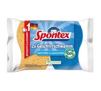 Spontex Lot de 2 éponges à Vaisselle Anti-Rayures et absorbantes