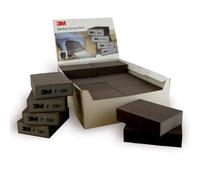 Éponge abrasive 3M, revêtue sur les quatre faces, 68 mm x 100 mm x 26 mm, A, hard, fine, x144 morceau