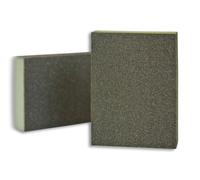 Éponge abrasive 3M, revêtue sur les quatre faces, 68 mm x 100 mm x 26 mm, dure, moyenne x100 morceau
