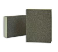 Éponge abrasive 3M, revêtue sur les quatre faces, 68 mm x 100 mm x 26 mm, soft, medium x100 morceau