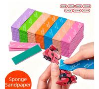 Éponge abrasive lavable, blocs de ponçage à double usage sec/humide, pour l'assemblage de modèles, outils de construction, loisirs, bricolage, 9 pièces # 400 à # 2000 9Pcs(8.10.12)