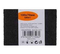 Eponge abrasive pour ponceuse stationnaire, 100 x 70 mm, grains 80 G