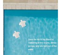 Éponge absorbante pour piscine et spa, blanc réutilisable avec forte absorption de graisse pour nettoyer la boue et l'huile de la surface de l'eau