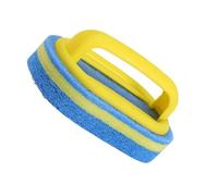 Éponge avec Manche-Brosse de Bain à Poignée Ergonomique - Pad Récurant pour Salle de Bain Cuisine Évier Carrelage Toilette Maison Spa Piscine