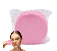 Éponge compressée pour le visage - Tampon de coton en pâte de bois, houppette nettoyante pour le visage, éponge de soin de la peau | Matrice de nettoyage douce des pores en profondeur, douce, réutilis