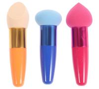 Éponge Cosmétique de Goutte, Lot de 3, pour Maquillage | Mousse sans Latex, Application du Teint Correcteur, Tenue de Poudre, pour Joue et Usage DIY Couleur Aléatoire