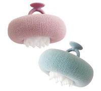 Éponge De Bain À Maillots De - Exfoliant À Double Action, Ensemble D'épurateur De Main Aspiration | Générateur Ddi Mousse D'abeille Bouton | Girls Boys Men Spa Accessory |