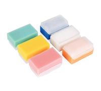 Éponge De Bain Bébé (6 Pièces) Rondelle En Mousse Souple Avec Bouchon De Berceau Brosse Corps, Cheveux Et Cuir Chevelu Propre Doux Bébé Brosse Sensorielle Bain Spon