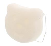 Éponge de Bain Bébé en Écume Blanche, Douce et Délicate | Peau et Cheveux de Bébé, Usage Familial au Bain, Mousse Riche, Pratique et Sûre Cuir Chevelu