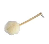 Éponge de bain de exfoliante de brosse de corps de brosse de bain avec la longue poignée en bois