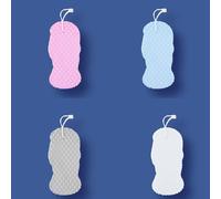 Éponge De Bain Exfoliante Douce Pour Femmes, Hommes Et Enfants, Brosse De Douche, Vertige, Peau Morte