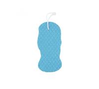 Éponge de bain exfoliante magique 3D super douce, douce pour la peau et douce, élimine les impuretés pour le corps, le visage et les pieds (bleu)