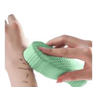 Éponge de bain exfoliante magique super douce 3D super douce pour adultes et enfants, pour le visage et le corps (vert)