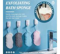 Éponge De Bain Exfoliante Super Douce, Brosse De Bain Douche, Nettoyage De La Peau, Massage Doux Spa, Mousse, Dissolvant De Peau Morte, Épurateur Hydratant