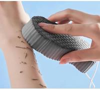 Éponge de bain magique exfoliant, éponge de douche de corps de bain ultra douce, éponge de bain 3D exfoliante super douce, retirer les callosités et éponge de la peau morte pour la douche (Gray)