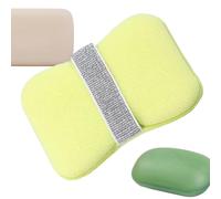 Éponge de bain Pochette pour outils de nettoyage et frotte-dos moussant | Éponge de douche économiseur de savon pour femmes Hommes et adultes Douche Gommage Salle de Vert de doux et