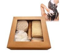 Éponge de Bain - Set Brosse à Ongles et Bâton de Massage | Bâton de Massage Éponge Exfoliante Corporelle,pour Hommes, Femmes, Famille, Maison et Salle de Bain