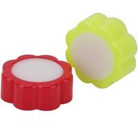 Éponge de comptage durable en forme de fleur, éponge humide pour compter l'argent liquide pour bureau banque, utilisation rouge+jaune de qualité supérieure, sans graisse, sans tache, inodore