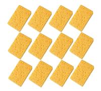 ÉPonge De Cuisine éPonge à Vaisselle 12 PièCes éPonge à RéCurer Anti-Rayures éPonges De Cuisine Absorbantes Tampons à RéCurer à Mousse Rapide pour Un Nettoyage sans Effort De La Vaisselle Jaune