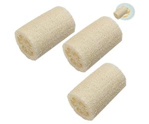 Éponge de cuisine naturelle - 7,6 x 10,2 cm LuÃa Nettoyage | Résistant aux rayures compostable - Fibre végétale | Vaisselle Salle de bain Exfoliante Douche Utilisation