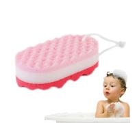 Éponge de douche douce, éponge ergonomique douce pour le corps, serviette de bain douce avec texture ondulée, serviette de bain douce à trois couches pour la famille, les amis, les collègues