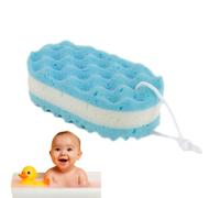 Éponge de douche, éponge douce, éponge de bain, éponge de corps | Éponge ergonomique douce pour le corps | Mousse à trois couches durable à frotter pour les amis et les collègues