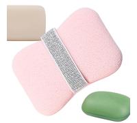 Éponge de Douche pour le Corps,Pochette Économiseur de Savon et Gommage Corporel - Accessoires de Bain Sac à Savon Gommage Dos Moussant Lavable pour Adultes Voyage Camping Salle de Bain