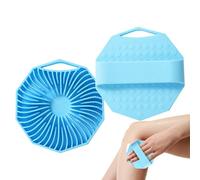 Éponge de lavage en silicone pour le corps - Luffa - Polisseuse et brosse | Brosse exfoliante pour le corps, pour tous les types de peau, hommes, femmes, douches, massages,