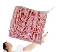 Éponge de luffa pour douche de bain, éponge de luffa pour douche, lingette de douche de bain avec épurateur de loofah | Épurateur de dos en cuir pour femmes, filles et amis