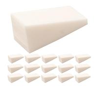 Éponge de Manucure 20 Pièces en Mousse Blanche pour Dégradé | Application Rapide, Finition Lisse et Doux, pour Voyages et Trousses Beauté, Usage Yeux et Poudres