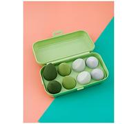 Éponge De Maquillage 8pcs Nouvelle beauté Set d'œufs de beauté Gourde goutte d'eau maquillage maquillage maquillage bouffée de coussin coloré Coussin Cosmeumi Eponge Tool Oeuf humide et sec Éponge Maq