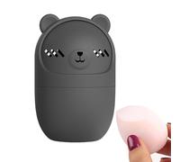 Éponge de maquillage, Make Up Blender Travel Case, Silicone Bear Foundation Beyer Support - Outil de maquillage du visage Stockage de pâte feuilletée en poudre respirante portable