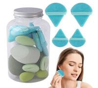 Éponge de maquillage - Mini bouffée pour fondation, mélange et contour | Éponge de beauté réutilisable pour une utilisation à sec humide, cadeau d'outils cosmétiques pour femme, épouse, petite amie