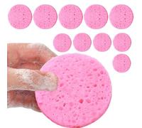 Éponge de nettoyage du visage comprimée en coton cellulose - Éponge de spa cosmétique - Démaquillant - Tampons de nettoyage en cellulose pour le nettoyage quotidien du visage