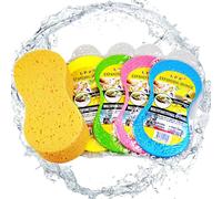 Éponge De Nettoyage - Éponge De Lavage De Voiture Portable Légère De 9,1 X 4,4 X 1,8 Pouces, Éponges Compressées Et Résistantes À L'abrasion, Forte Capacité D'absorption D'eau, Épurateur De V