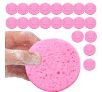 Éponge de nettoyage pour le visage - Éponge compressée pour le visage - Éponges de soins de la peau en coton cellulose de bois - Éponges de spa cosmétique - Démaquillant - Tampons de nettoyage pour