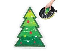 Éponge de Noël | Éponge Douce Anti-Rayures pour Lave-Vaisselle en Forme d'arbre de Noël en Forme de Bonhomme en d'épices, Tampon à récurer Polyvalent, Fournitures de Nettoyage pour la Cuisine de